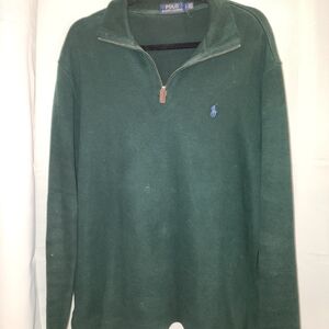 Polo by Ralph Lauren Forest Green Half-Zip Sweater